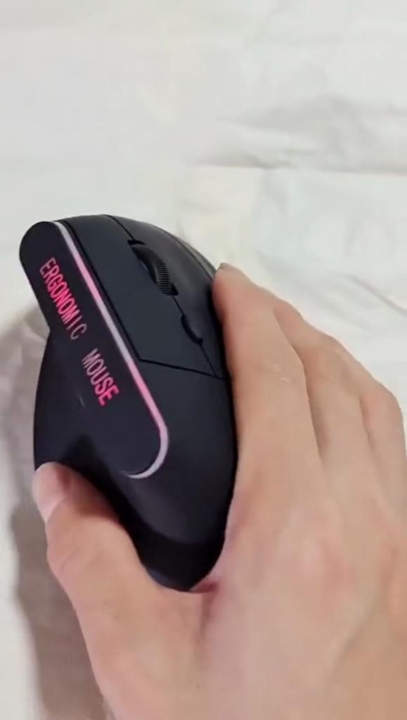 2.4G Wireless Mouse Dual Mode RGB Vertical Mouse Bluetooth Mouse Rechargeable Silent Mouse Ergonomic Mice for PC Laptop Desktop