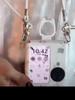 For OPPO Find N3 Flip Phone Cover Cute Flip Phone Case Kawai Cat Star White Leather Desigh Casing Potable Handle Crossbody Rope