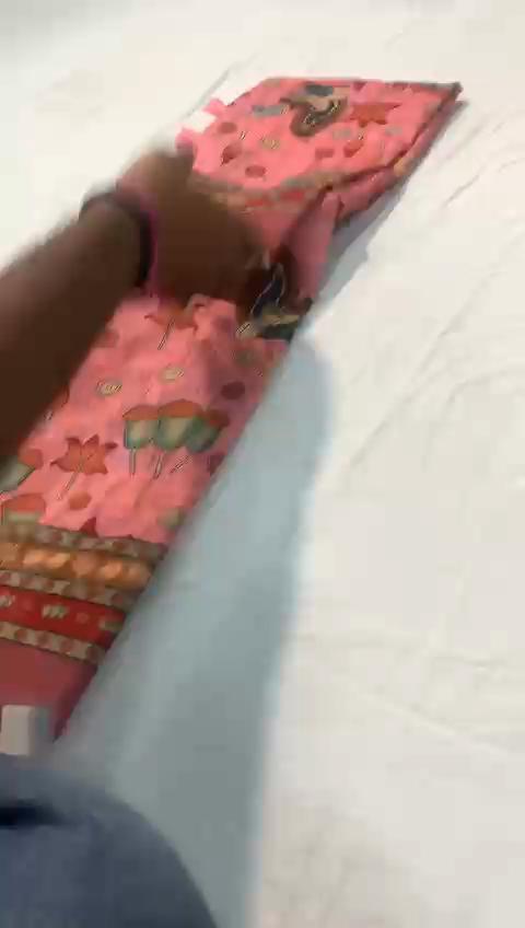 Pure Malai Cotton Saree with Big Border Digital Print Concept with Elegant Kalamkari Patterns with Contrast  Big Pallu with Tassels Attached