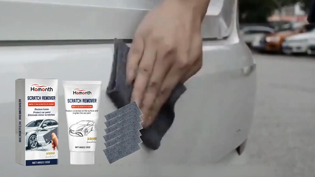 Homonth Nano Flash Fabric Car Scratch Removal Kit-Repair Paint Scratches with Polishing Care Agent