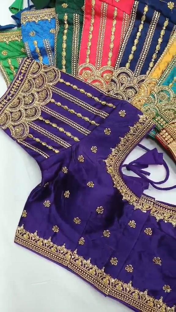 Blouse for Saree| Stylish Women Collation  Colar : 10