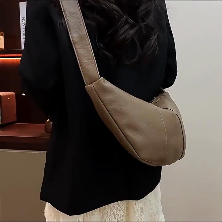 Yogodlns Vintage Crossbody Bags for Women Large Capacity Luxury Handbags Solid Soft Shoulder Bags Female Casual Travel Hobos Bag