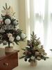 Christmas Tree Christmas Decorations Indoor Arbol De Navidad Con Luces Small Christmas Tree with Lights Warm Wooden Base for Christmas Decor Home