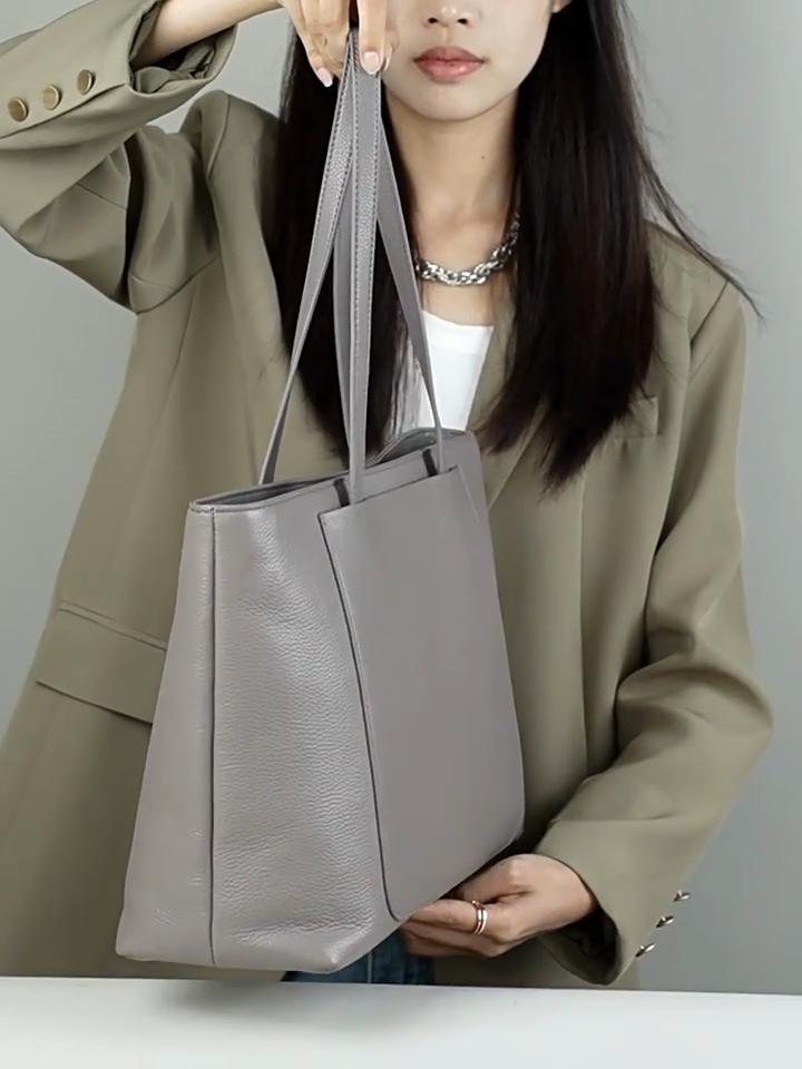 Large Women's Genuine Leather Sling Bags Ladies Shoulder Bag Top Grade Tote Shopper Commuter Bag Luxury Designer Handbags For Women
