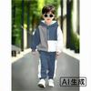 Jongens Mode Casual Geruite Broek Set Print Hoodie Peuter Sweatshirt Comfortabele Leuke Kinder Outfit 2 Delig