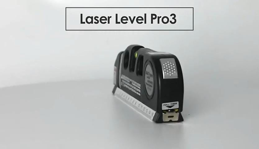 Laser Level Line Tool, Multipurpose Laser Level Kit Standard Cross Line Laser Leveler Beam Tool with Metric Rulers 8ft/2.5M