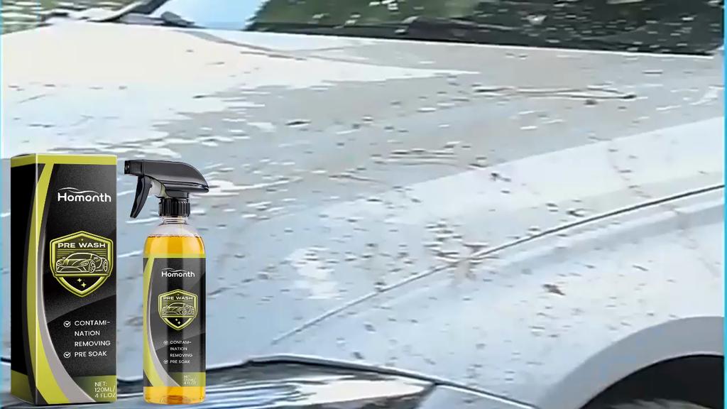 Homonth Car Cleaner No-Rinse Car Wash Liquid, Gentle Stain Removal, Cleaning, Protection, Shine, Daily Maintenance, Suitable for Cars, 120ml