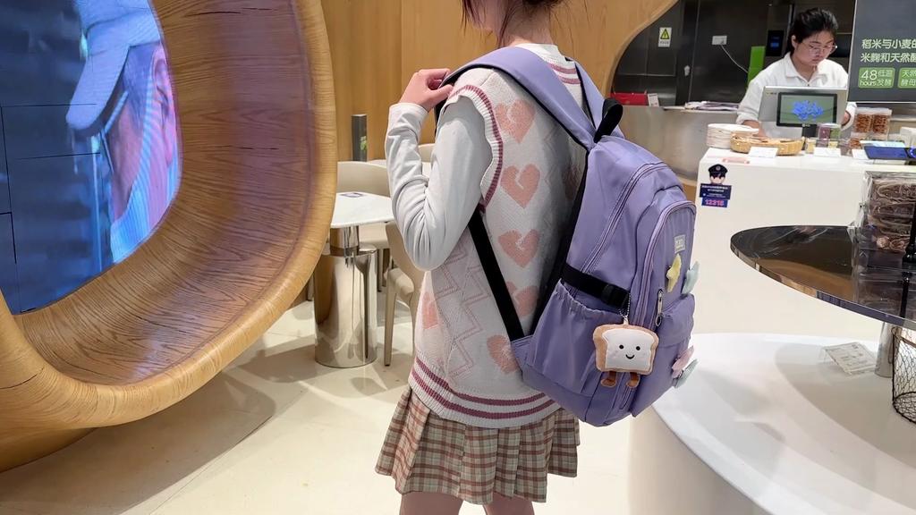 Campus Backpack Women's Backpack Junior High School Student Schoolbag