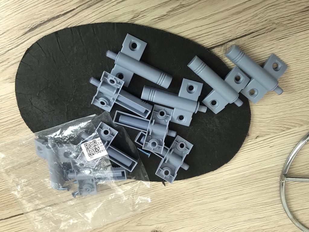 New 10x Soft Close Kitchen Cabinet Door Drawer Closer Damper Buffers+Screws ZY