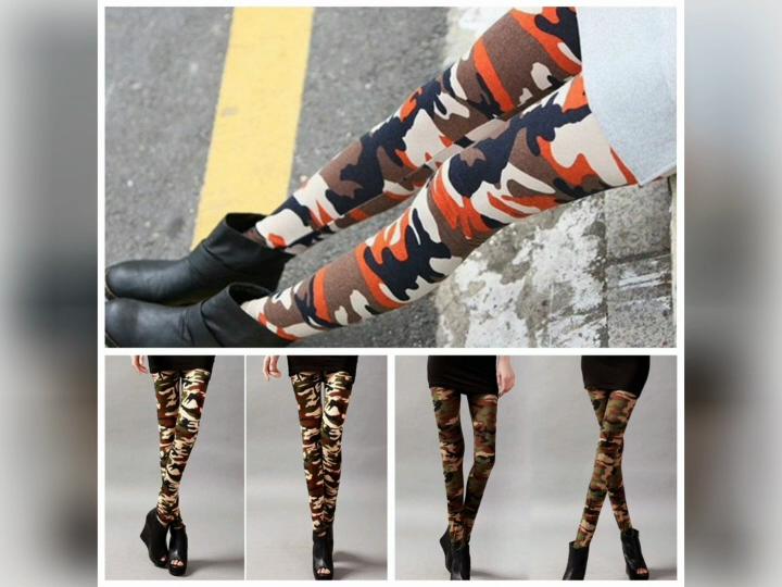 Camouflage Leggings Fitness Military Army Green Leggings Workout Pants Leggins Women Imitation Jeans Pants