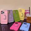 Creative 2-IN-1 Storage Box Lanyard Phone Case For iPhone 15 13 14 12 11 Pro Max Plus Girl Shoulder Bag Soft Silicone Back Cover