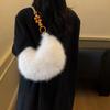 Autumn Winter Women's Plush Handbag Shoulder Underarm Bag