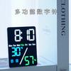 Multifunction Led Timepiece With Temperature And Humidity For Living Room Decor