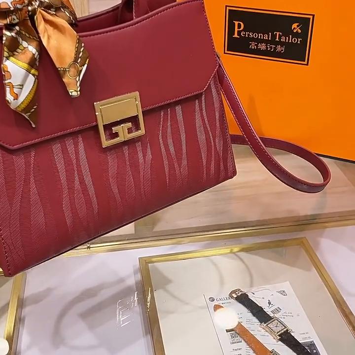 W.D.POLO Gives Mom A Wedding Bag 2023 New Atmospheric Mother-in-law Lady Middle-aged Red Handbag Atmospheric Crossbody Bag