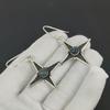Natural Blue Flash Labradorite Gemstone Star Shape Earrings, 925 Sterling Silver Earring, Handmade Boho Silver Jewelry Dangle Earrings, Birthday Gift