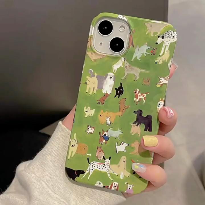 Husă Drăguță cu Animale Câine de Prerie Desen Animat pentru iPhone 16 15 14 13 Pro Max Acoperire Spate Telefon pentru 12 11 Pro Plus 8 7 X XS Husă