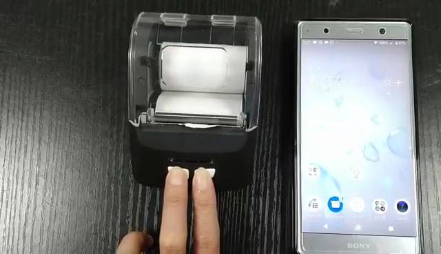Bisofice Receipt Printer Portable 58mm Mobile Thermal Printer Wireless BT Mini Bill Ticket Printing