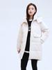 Cotton-padded Women's Medium and Long Hooded Versatile Fashion Middle-aged and Young People's Tops Thickened Warm Jackets Down Cotton-padded Clothes