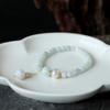 Natural Freshwater Shell Jade Lotus Bracelet Valentine's Day Gift Jade Bracelet