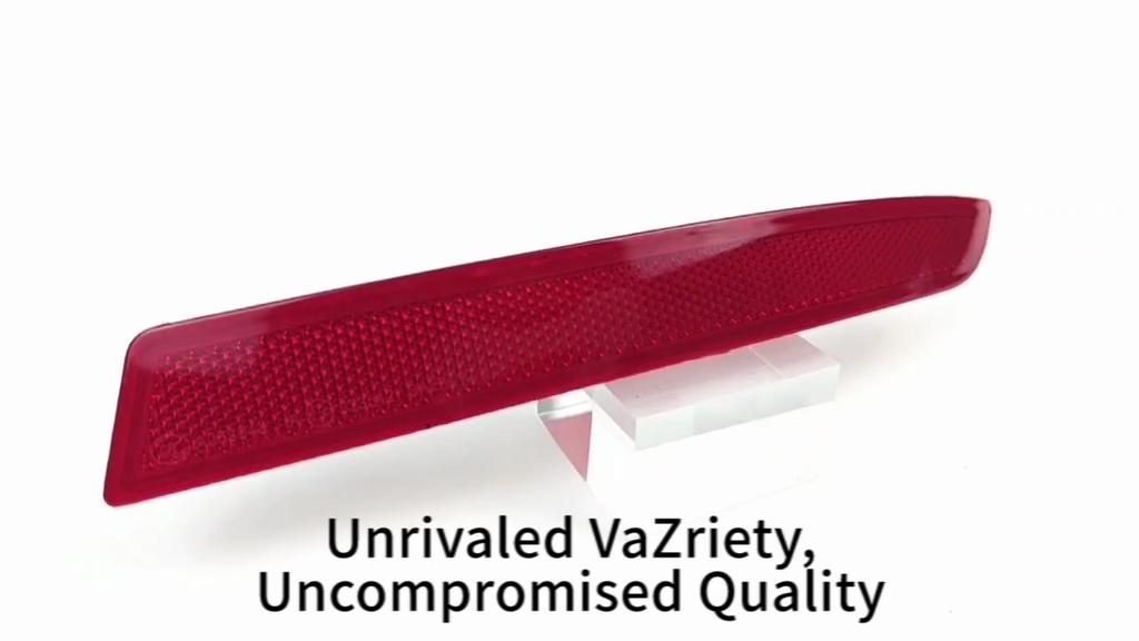 2Pcs Car Rear Bumper Reflector Lamp Tail Light Red Lens Reflective Stripe For BMW 5 Series F10 2014-2017 63147318555 63147318556