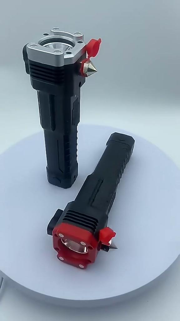Multi-functional High-brightness Flashlight Car Safety Hammer Handheld Torch Usb Rechargeable Treasure Outdoor Home Searchlight