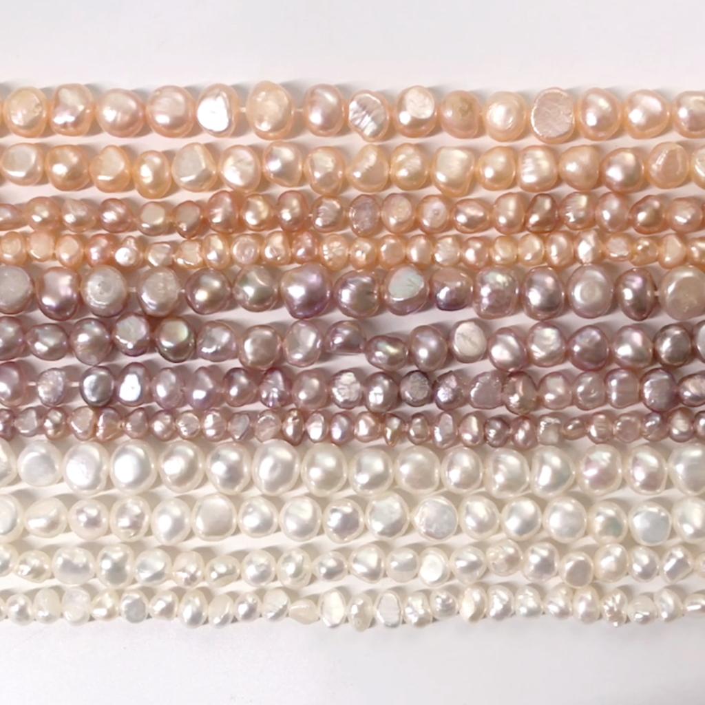 10-65Pcs Natural Freshwater Pearls Beads For DIY Necklace Bracelet Earrings Jewelry Making