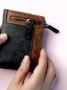 High Quality Men's Wallet Nubuck Leather Blocking Multi Luxury Designer Money Clip Card Holder Slot 3 FoldPurse