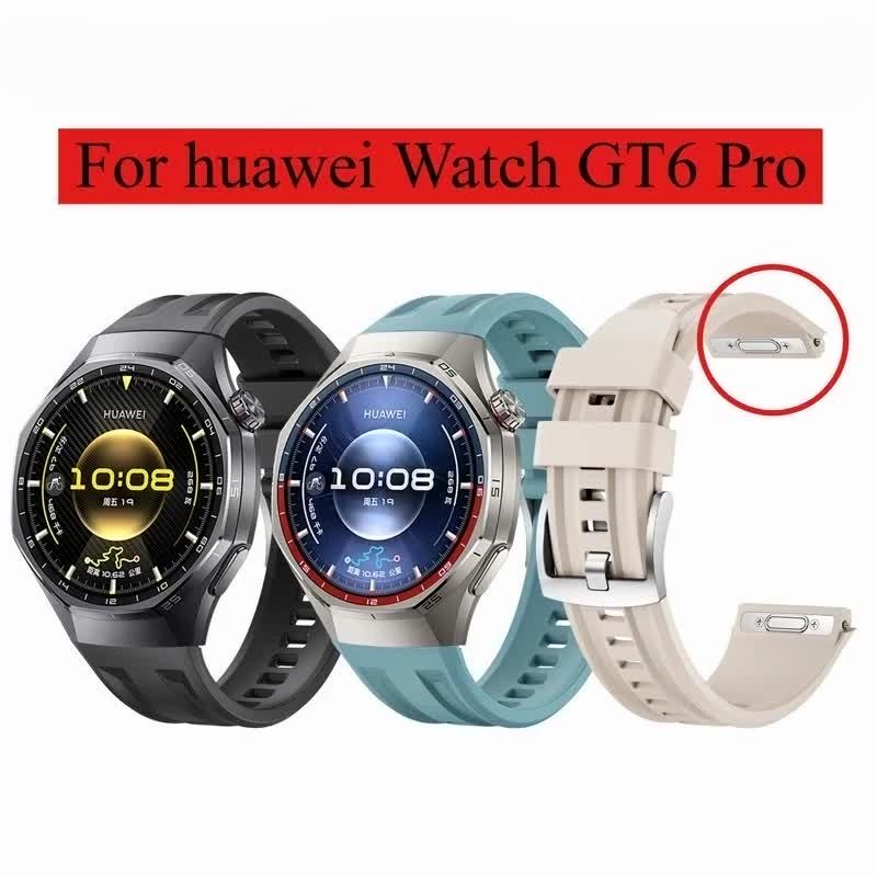Armband für Huawei Watch GT6 Pro 46mm Herren Damen Armband für Huawei Watch GT6 Pro 46mm Drücken Schnellverschluss Silikonband Armband