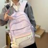 Middle School Students Backpack Color Block Third To Sixth Grade Schoolbag
