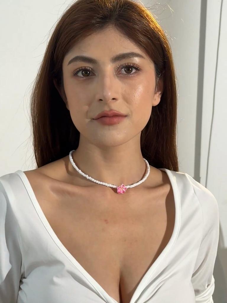 Cross Border Summer New Beach Vacation Style Colorful Egg Flower Rice Bead Necklace Women's Jewelry Dopamine Style Necklace
