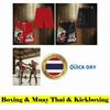 Pantaloncini da Allenamento Boxe Muay Thai Kickboxing Tigre Rossa Nera Cinese Stampa Arti Marziali Boxer Unisex Uomo Donna Bambino Combattimento Fitness Sport Palestra Allenamento