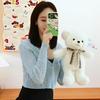 Bow Tie Bear Plush Toy Girl's Heart Companion Teddy Bear Birthday Gift Hug Bear