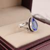 Tanzanite Gemstone 925 Sterling Silver Jewelry Handmade Blue Stone Ring For Her RR-57-4