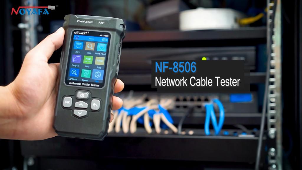 Testeur de câble réseau NOYAFA NF-8506 Prend en charge le test PING/l'analyse IP/la vitesse de port réseau Outil de recherche de câble multifonction