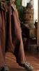 Johnature Women Vintage Pants Spring Chinese Style Pockets Solid Color Loose Soft Elastic Waist Trousers