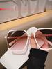 Women Outdoors Square Sunglasses for Men Oversized White Tea Original Brand Design Sun Glasses Female Shades Travel Sunshade
