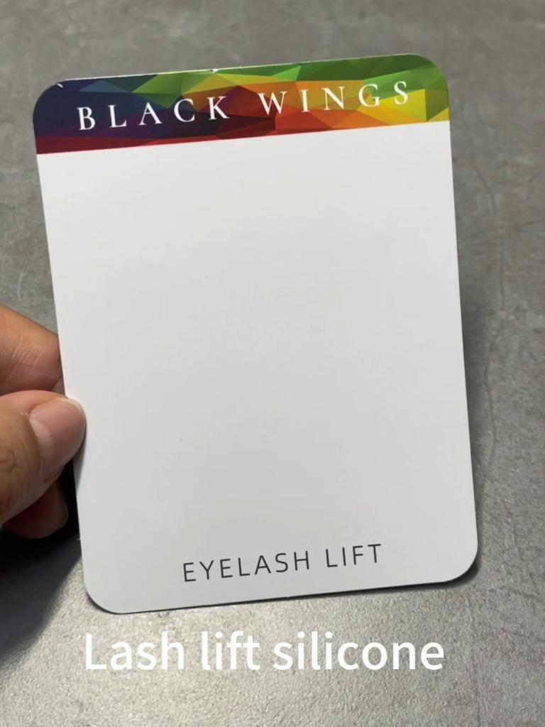 BLACKWINGS 1 Pair Eyelash Perm Silicone Pads, Curling Pads for Lash Lift, with Size Guide Chart, Hypoallergenic Reusable Accessories