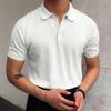 2023 Summer New Casual Men's Clothing Lapel Fashion Loose Solid Color Short Sleeve Spliced Button Thin Youth Trend Polo Shirt