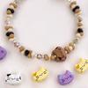 [12X9mm] 1pc Alloy Cat Beads Color Cute Kitten Beads Accessories DIY Jewelry Accessories