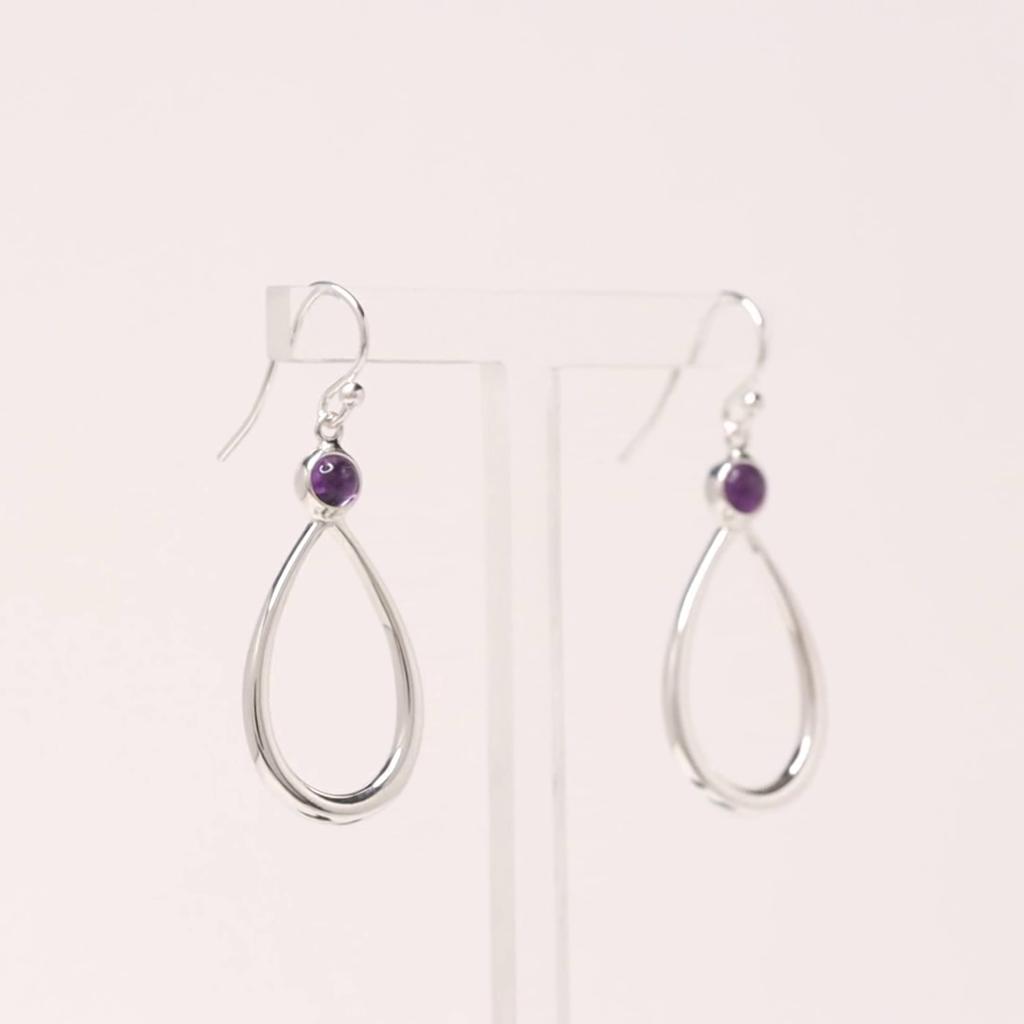LeCalla S925 Sterling Sliver Jewelry Drop Dangle Birthstone Earrings for Women Teen and Girls