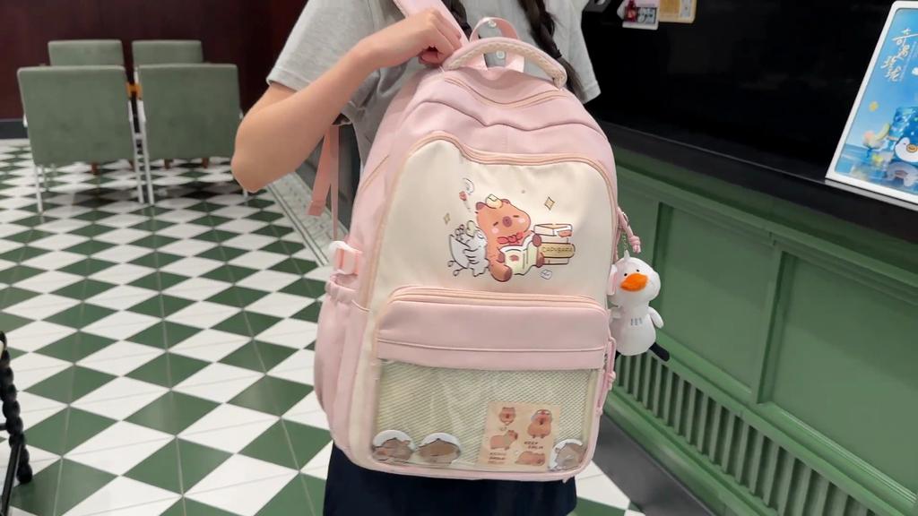 Students Third To Sixth Grade Schoolbag Cartoon Backpack Women's Backpack