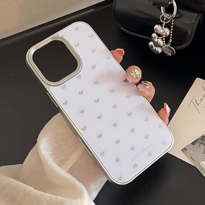 Gilt Ins Love Apple 16 Mobile Phone Case 17pro Max Is Suitable for IPhone14 Anti-fall 11 Glass 13 Hard Shell