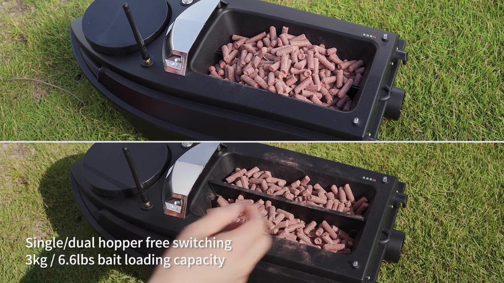 GPS Fishing Bait Boat 500m Remote Control Bait Boat Dual Motor Fish Finder 2KG Loading Support
