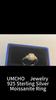 Moissanite D Color Gemstone Wedding Engagement Ring 100% 925 Sterling Silver VVS Real Fine Jewelry
