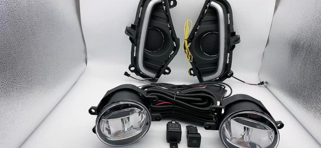 1 Set Fog Lights Headlight for Toyota Rav4  2019 2020 2021 Led  Fog Lights Car Fog Lamp Kit With Harness Bulb Switch