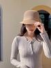 Women Basin Hat Flower Bow Decor Wide Brim Summer Bucket Hat Face-Slimming Outdoor Travel Beach Hat Headwear