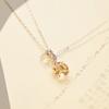 Collana con pendente in argento sterling S925 con citrino naturale