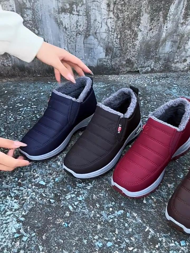 Ultra Warm Thick Soled Snow Boots, Arctic Grade Cold Resistant with Fleece Ankle Boots - High-density Lining and Thermal Locking Technology