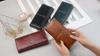 Women's Wallet Retro Wax Oil Skin Wallet Portfel Damski Lady Long Leather Clutch Bag Wallet High-quality Purse Card Holder