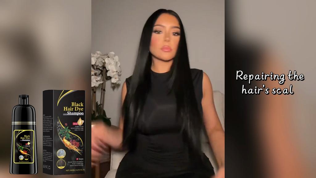 EELHOE Shampoo (Black) He Shou Wu Extract Cleansing, Repairing & Smoothing Shampoo